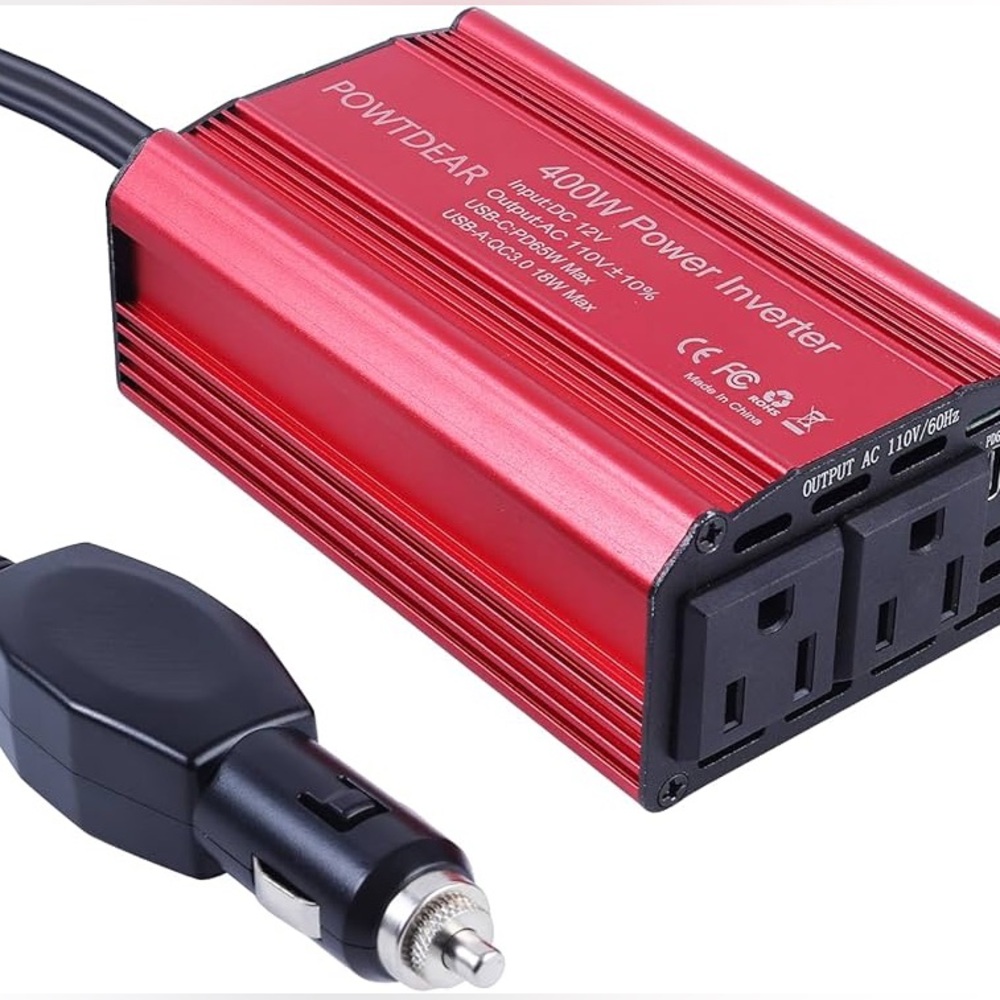 400W Car Power Inverter, DC 12V to 110V AC Converter
